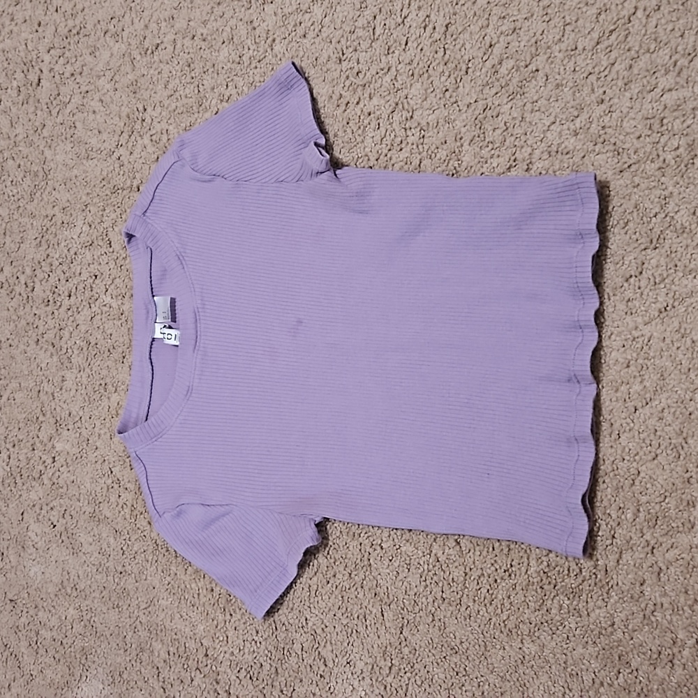 Purple crop top
